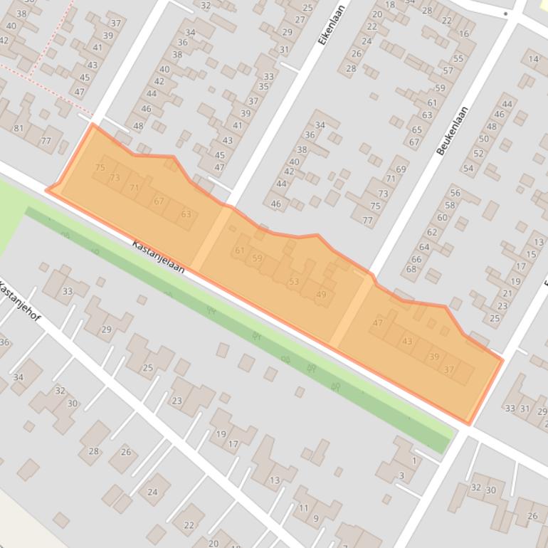 Kaart van postcodegebied 9674BB.