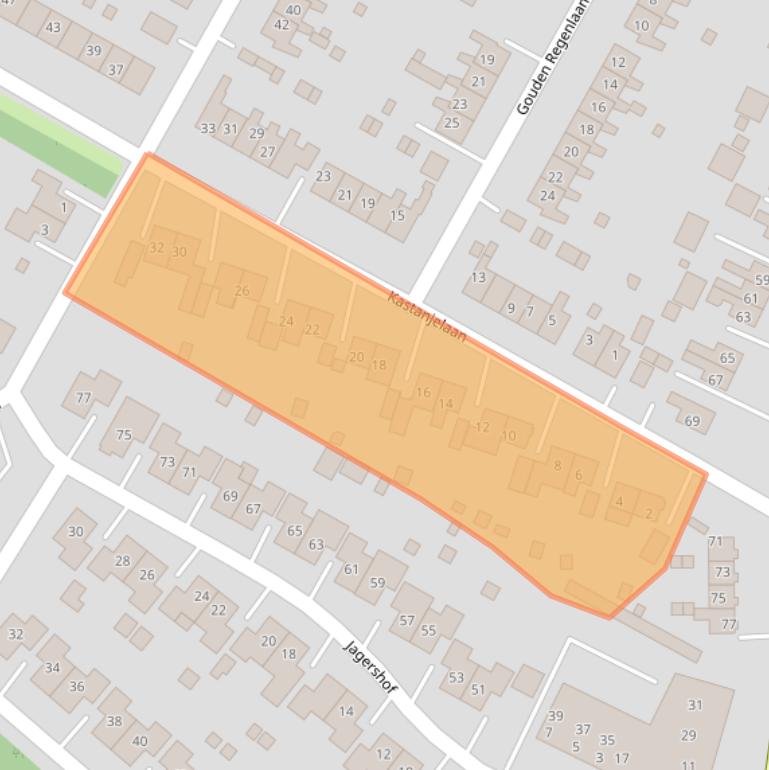 Kaart van postcodegebied 9674BE.