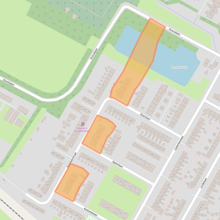 Kaart van postcodegebied 9674BK.