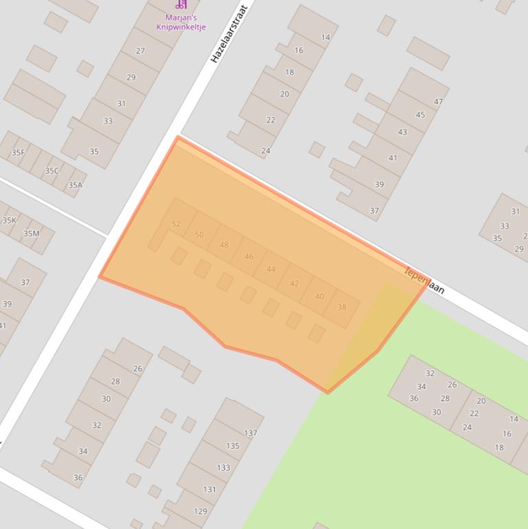 Kaart van postcodegebied 9674BN.