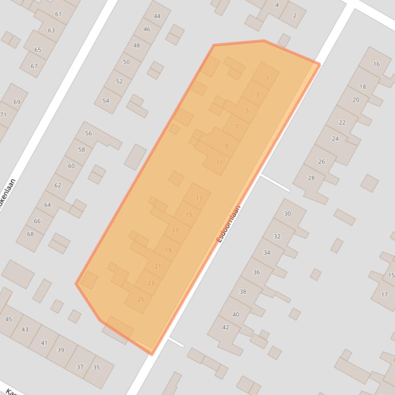 Kaart van postcodegebied 9674CE.