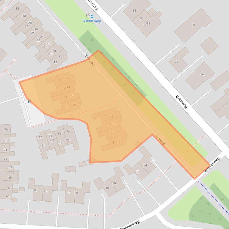 Kaart van postcodegebied 9674GB.