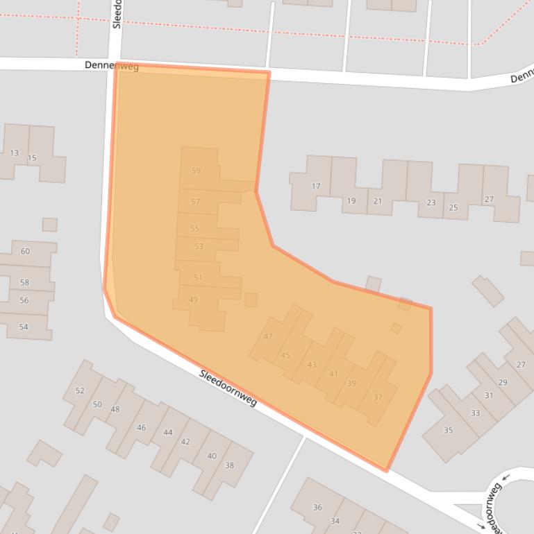 Kaart van postcodegebied 9674JE.