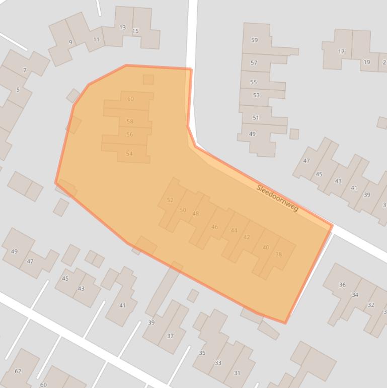 Kaart van postcodegebied 9674JH.