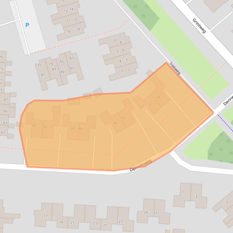 Kaart van postcodegebied 9674JX.