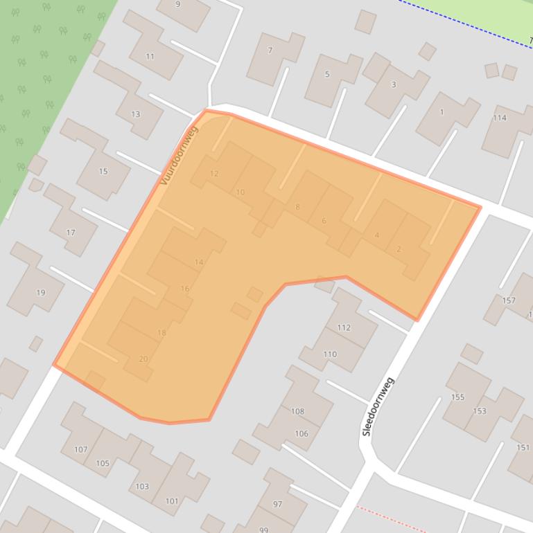 Kaart van postcodegebied 9674KA.