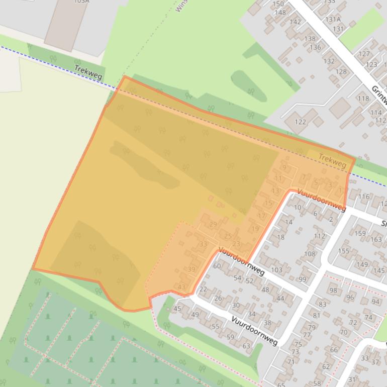 Kaart van postcodegebied 9674KC.