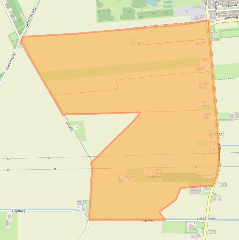 Kaart van postcodegebied 9674TA.