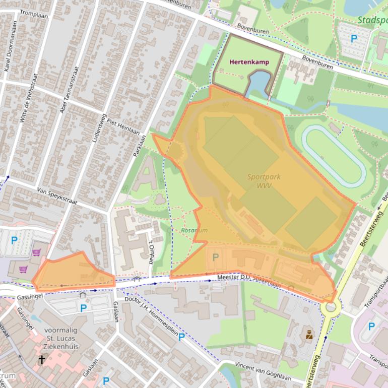 Kaart van postcodegebied 9675AA.