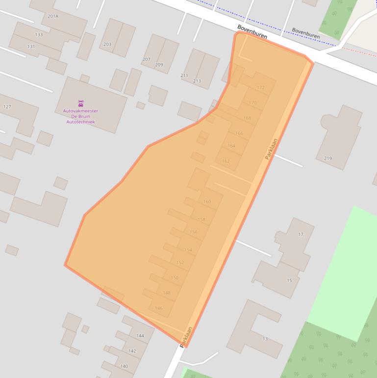 Kaart van postcodegebied 9675AG.