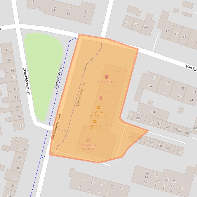 Kaart van postcodegebied 9675AH.