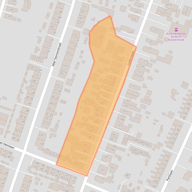 Kaart van postcodegebied 9675AS.