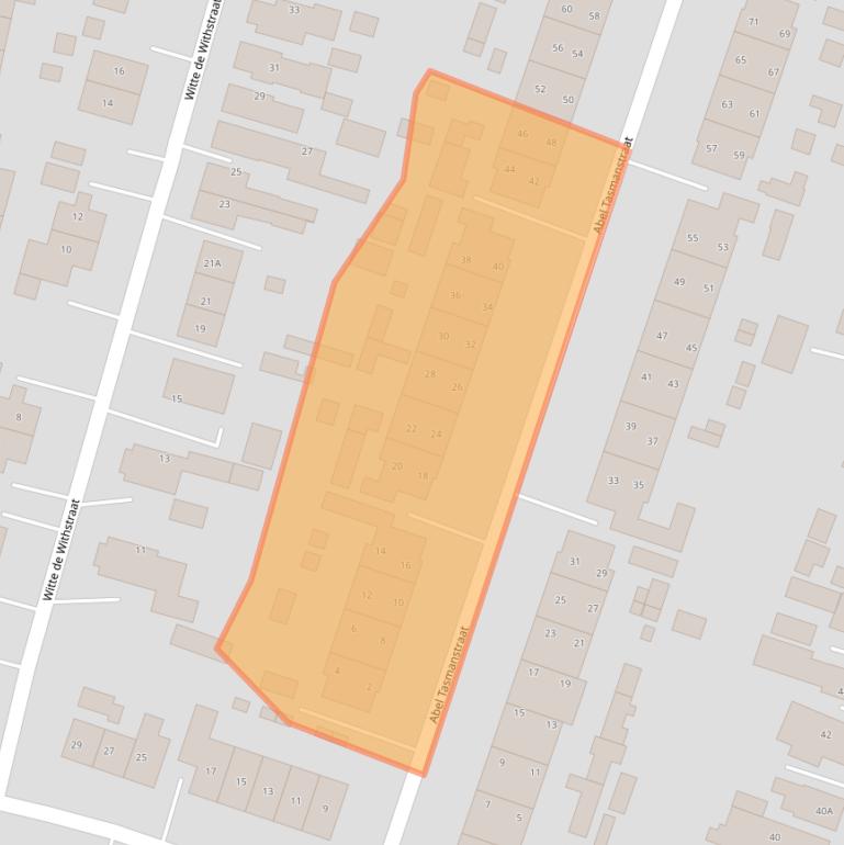 Kaart van postcodegebied 9675BE.