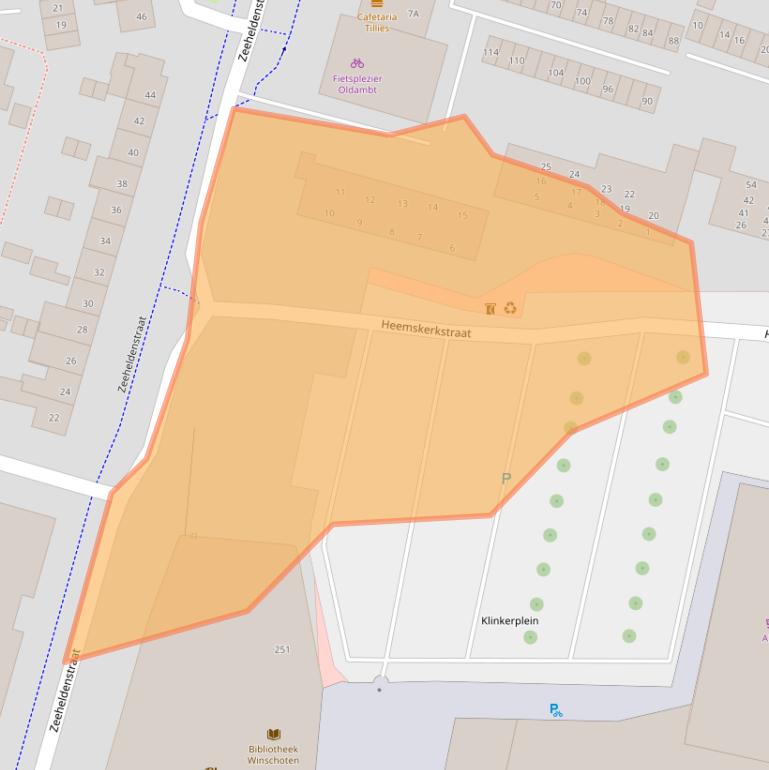 Kaart van postcodegebied 9675BL.