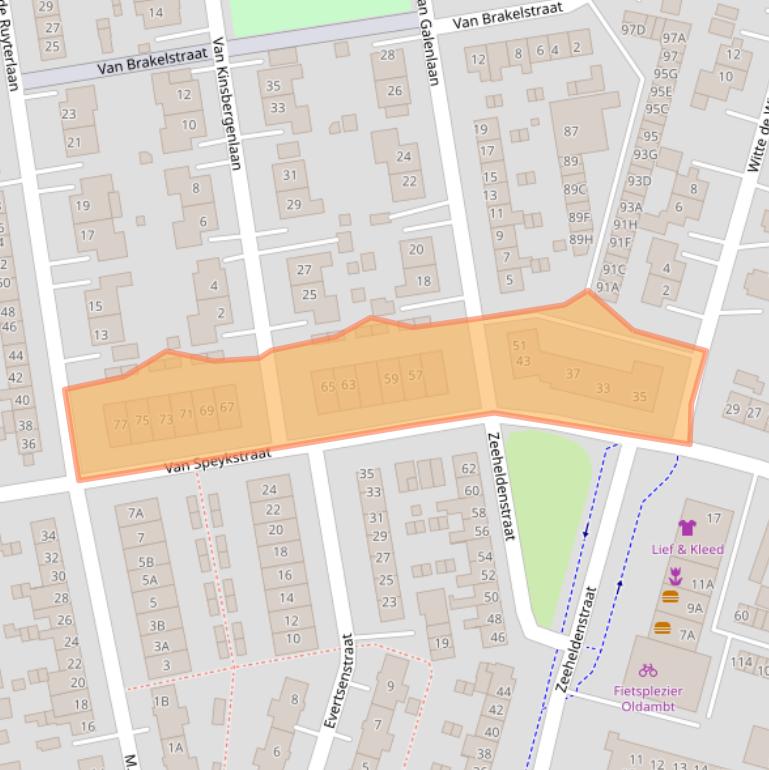 Kaart van postcodegebied 9675BW.