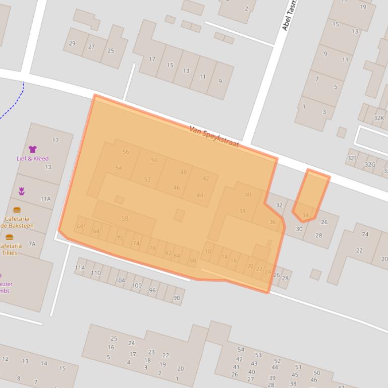 Kaart van postcodegebied 9675BZ.