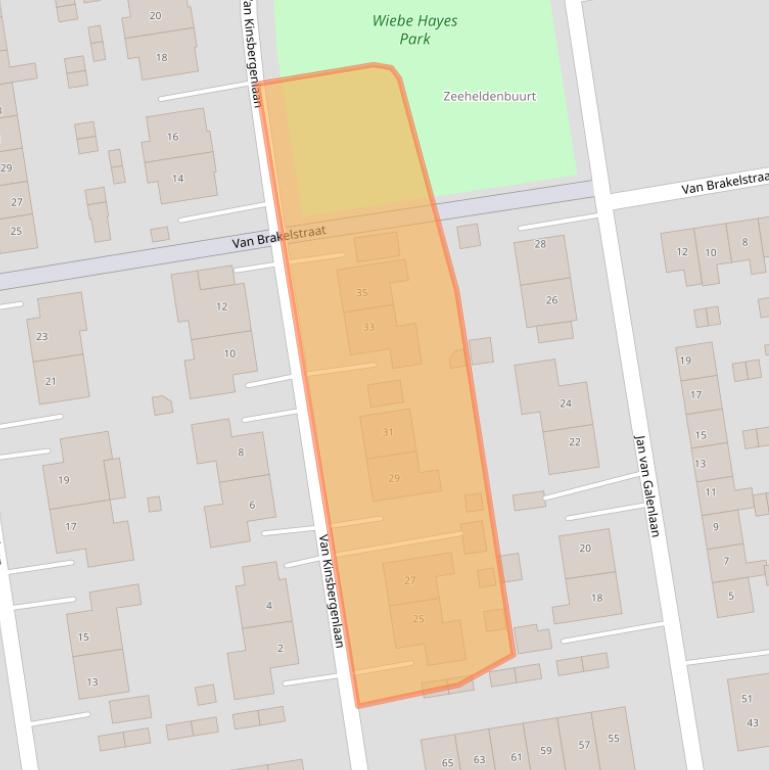 Kaart van postcodegebied 9675CS.