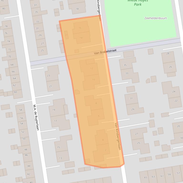 Kaart van postcodegebied 9675CW.