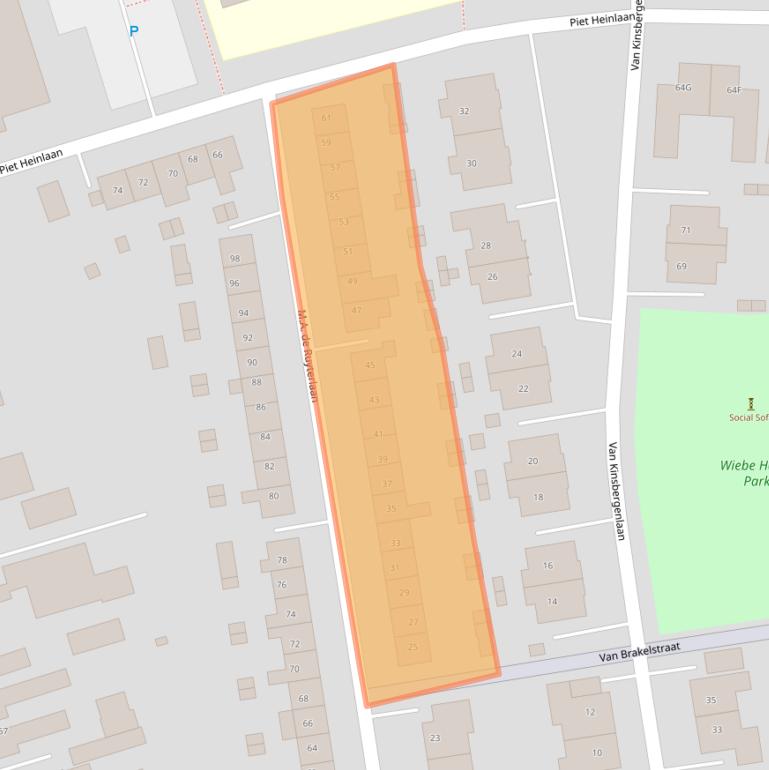 Kaart van postcodegebied 9675EB.