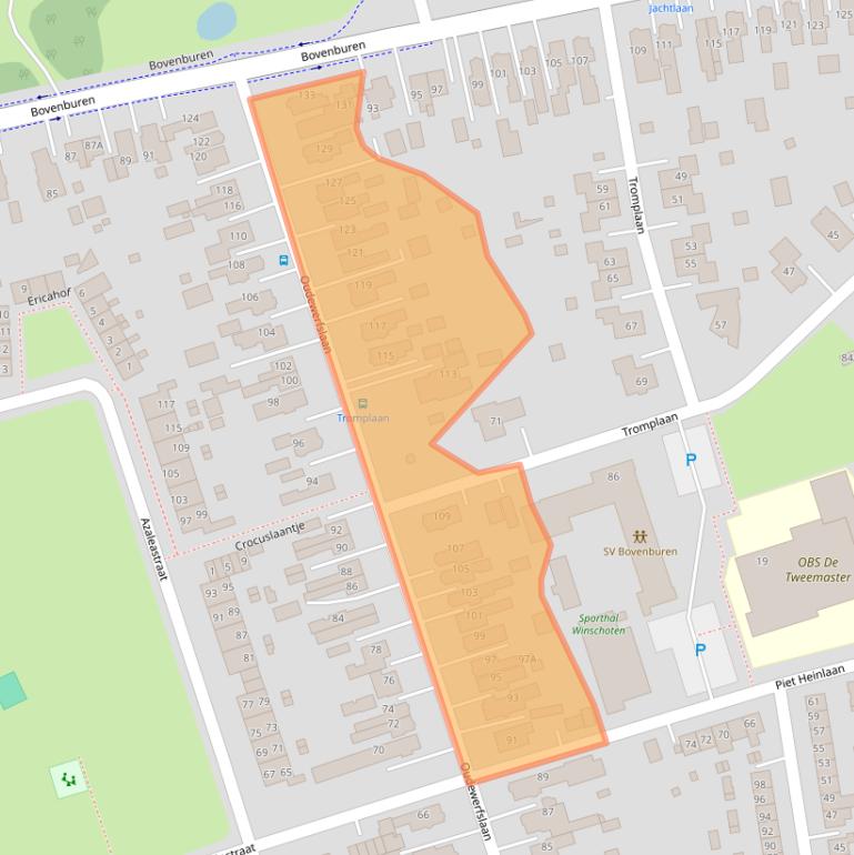 Kaart van postcodegebied 9675ES.