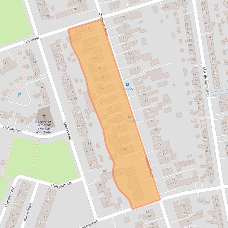 Kaart van postcodegebied 9675EV.