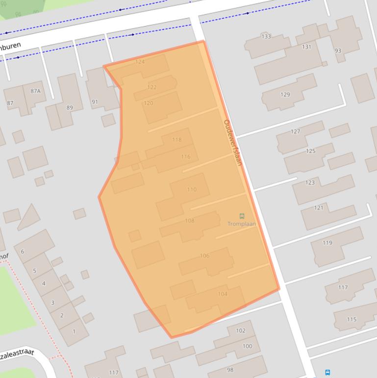 Kaart van postcodegebied 9675EX.