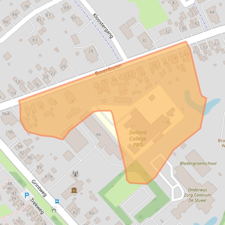 Kaart van postcodegebied 9675HA.