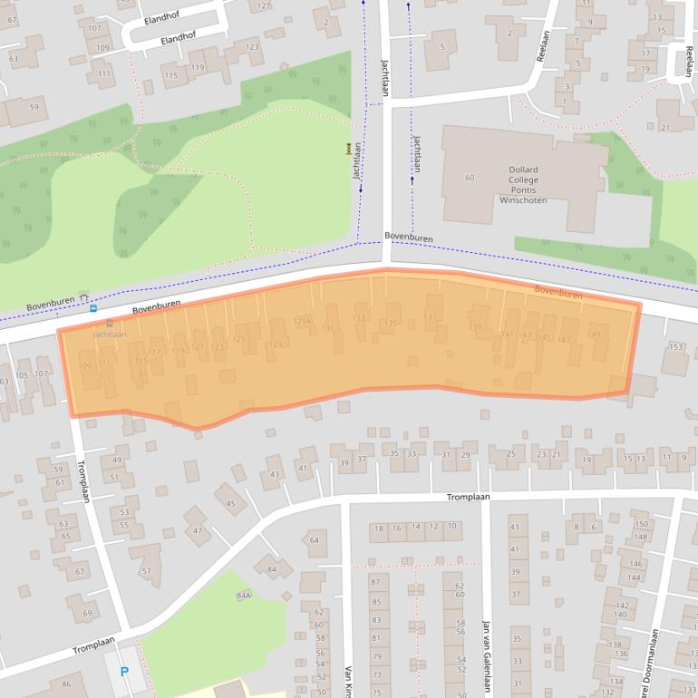 Kaart van postcodegebied 9675HC.