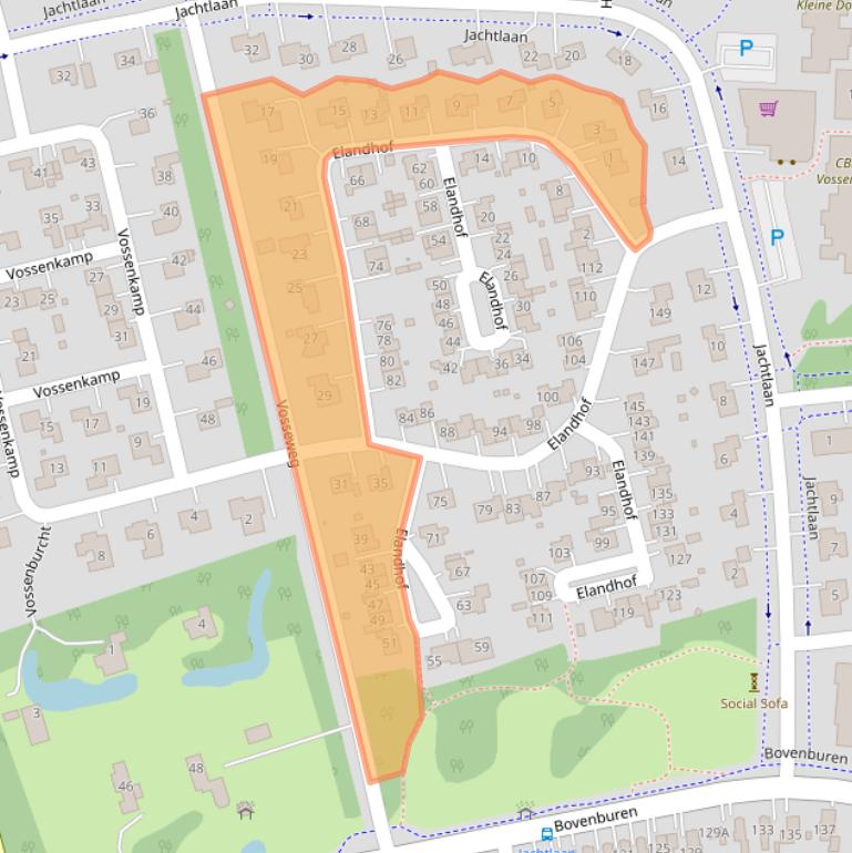 Kaart van postcodegebied 9675JD.
