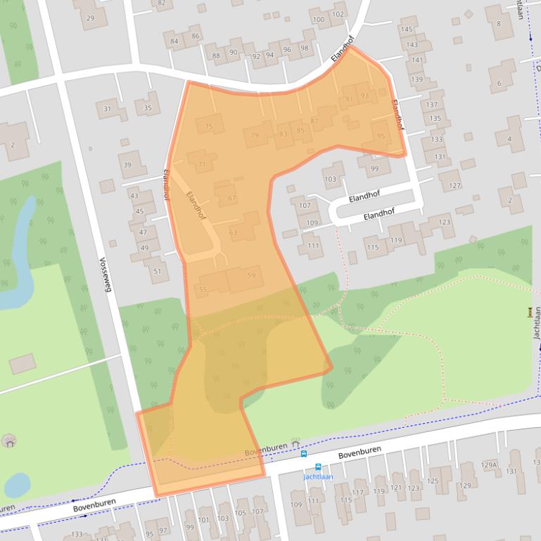 Kaart van postcodegebied 9675JE.