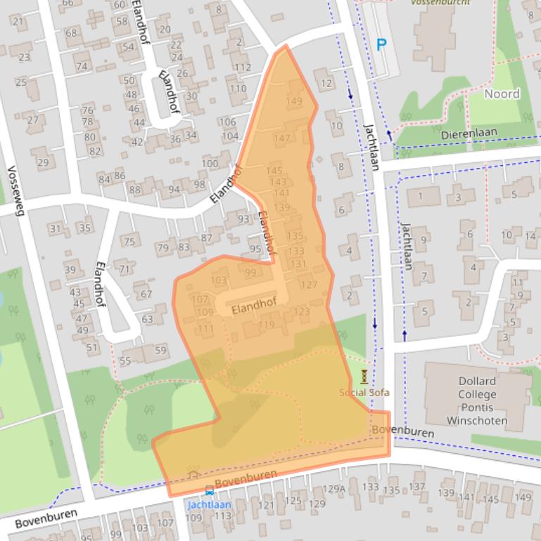 Kaart van postcodegebied 9675JG.