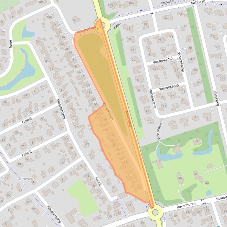 Kaart van postcodegebied 9675JM.