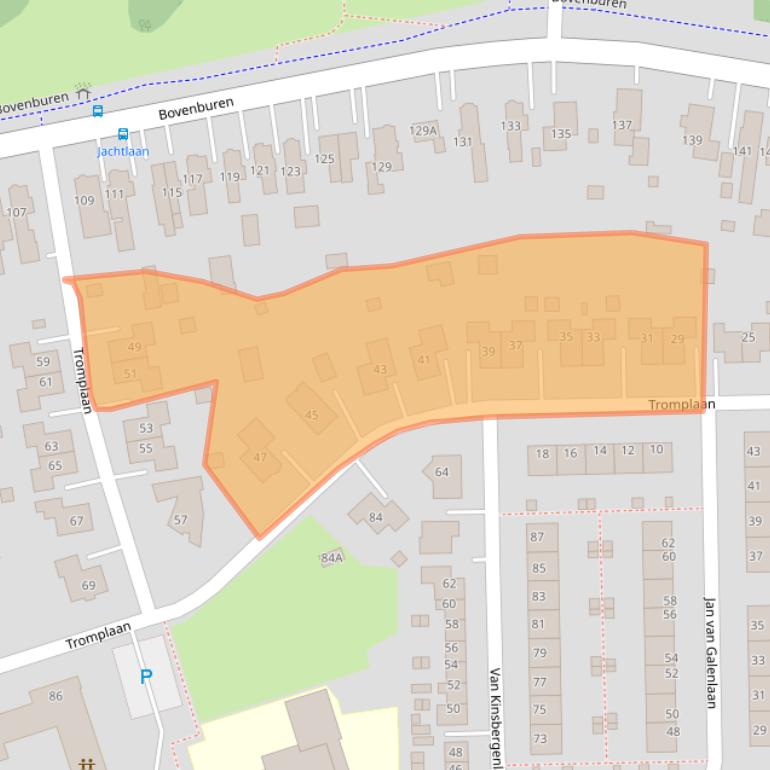 Kaart van postcodegebied 9675JS.