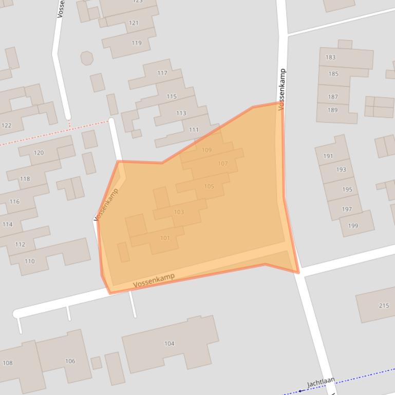 Kaart van postcodegebied 9675KC.