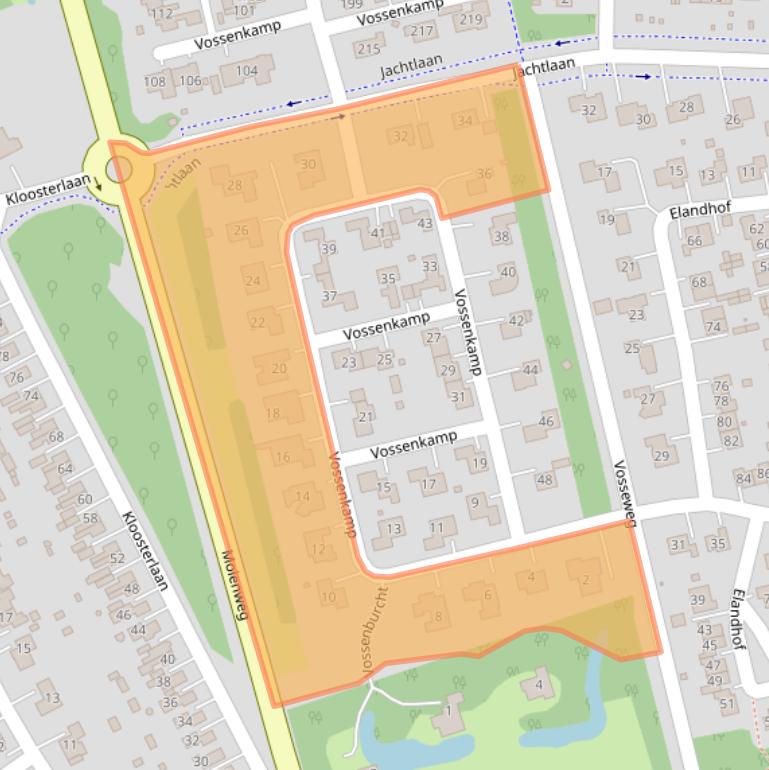 Kaart van postcodegebied 9675KJ.
