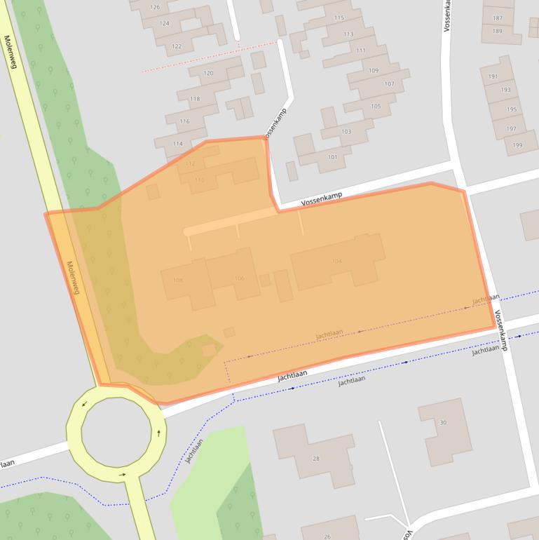 Kaart van postcodegebied 9675KL.