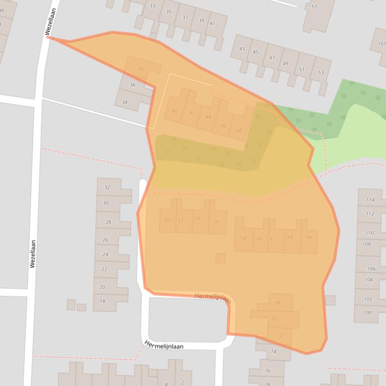 Kaart van postcodegebied 9675KT.
