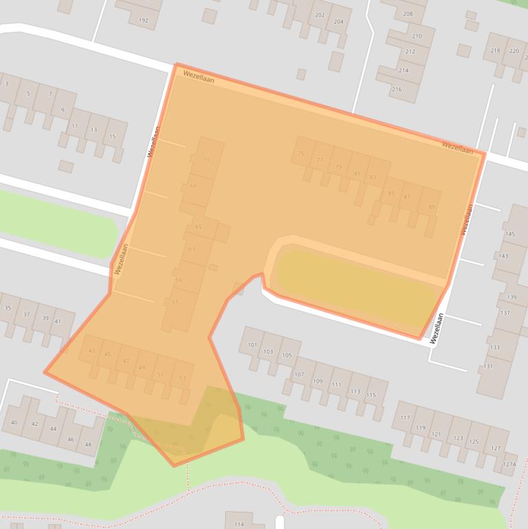 Kaart van postcodegebied 9675LB.