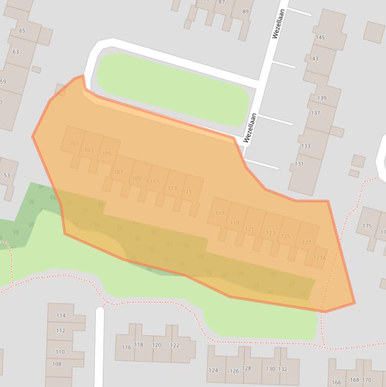 Kaart van postcodegebied 9675LC.
