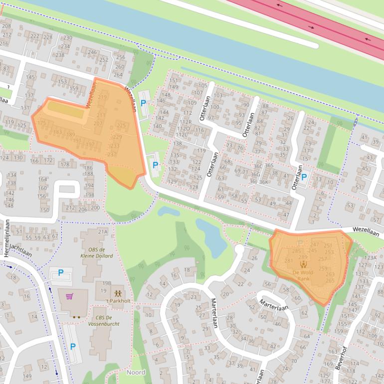 Kaart van postcodegebied 9675LE.