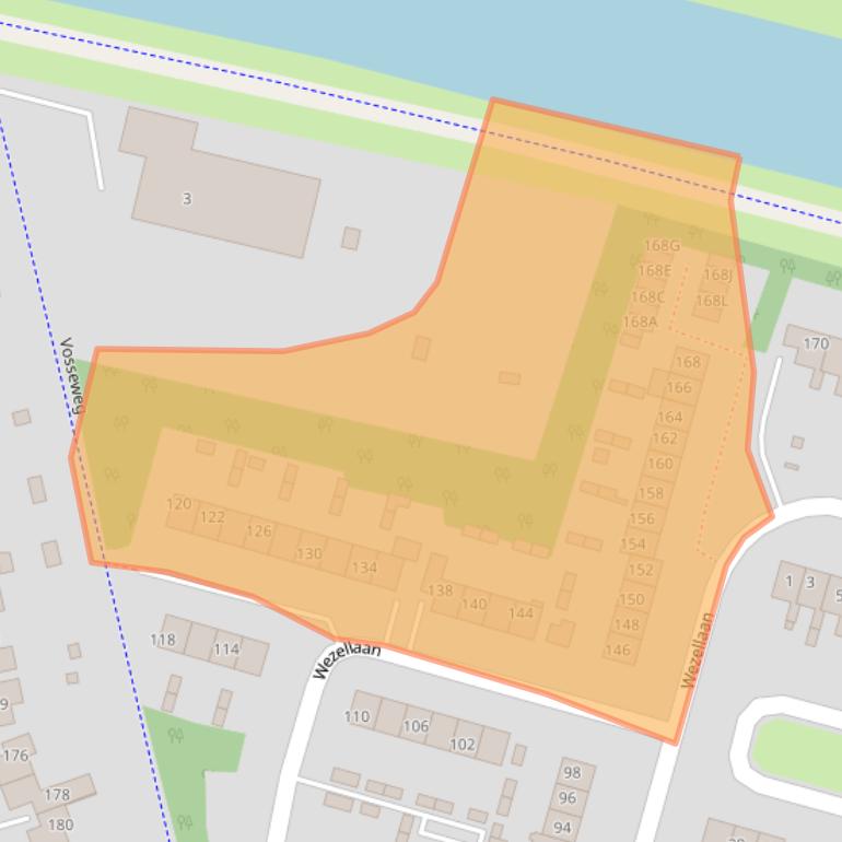 Kaart van postcodegebied 9675LK.