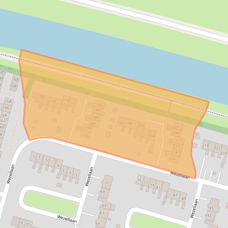 Kaart van postcodegebied 9675LL.