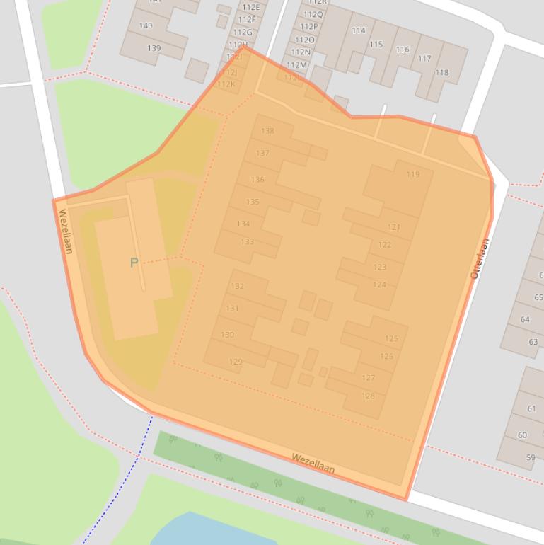 Kaart van postcodegebied 9675LW.