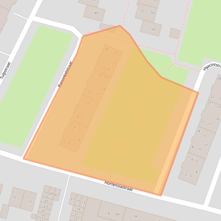 Kaart van postcodegebied 9675MD.