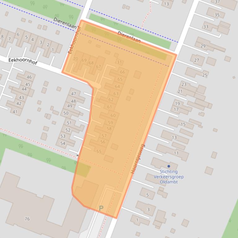 Kaart van postcodegebied 9675NG.