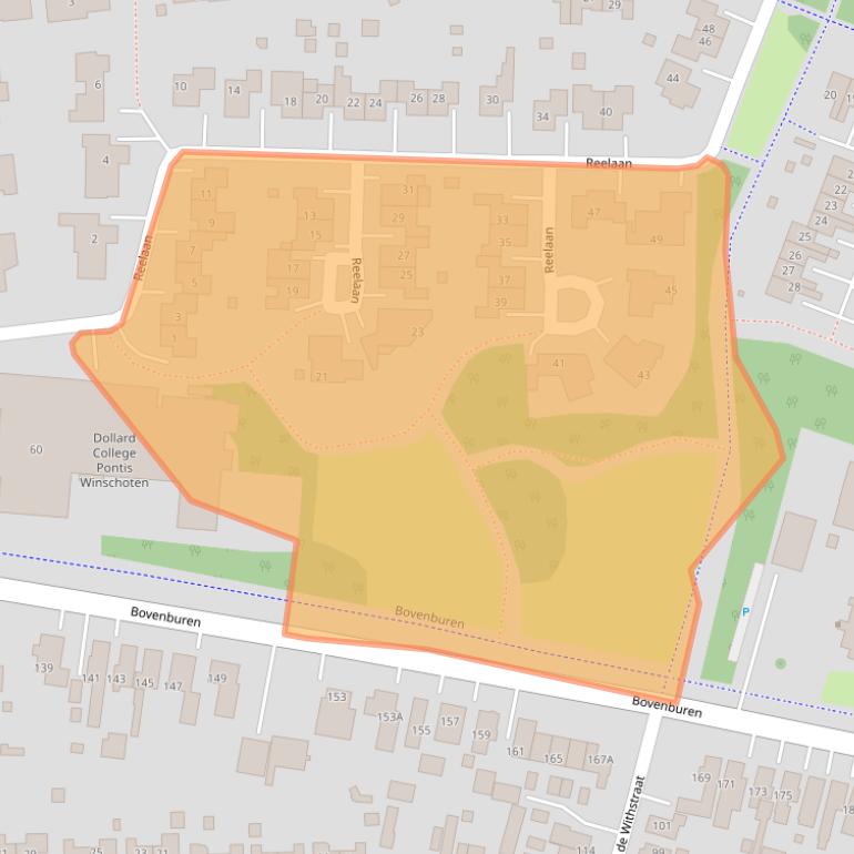 Kaart van postcodegebied 9675NV.