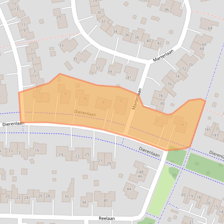 Kaart van postcodegebied 9675NZ.
