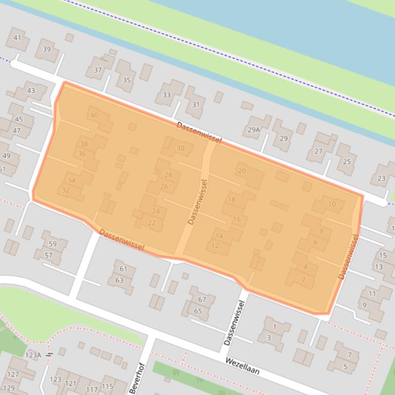 Kaart van postcodegebied 9675PA.