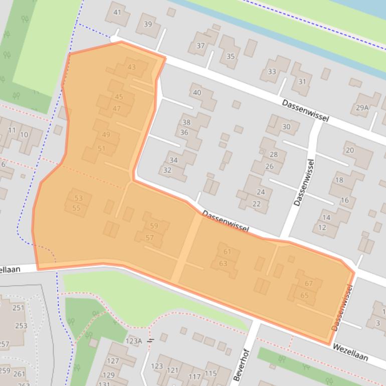 Kaart van postcodegebied 9675PC.