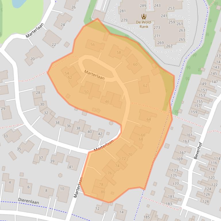 Kaart van postcodegebied 9675PK.